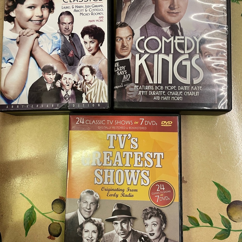 DVD BOX SETS. Each set multiple DVDs. Classics.